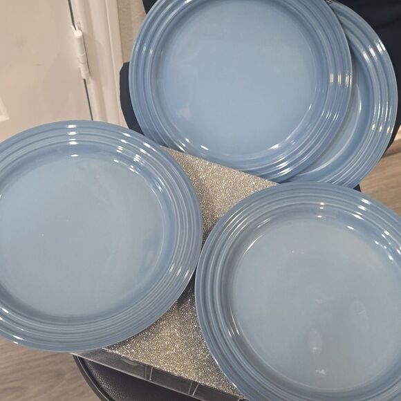 Le Creuset Salad Plates Set Of 4- Chambray Blue - Picture 9 of 9